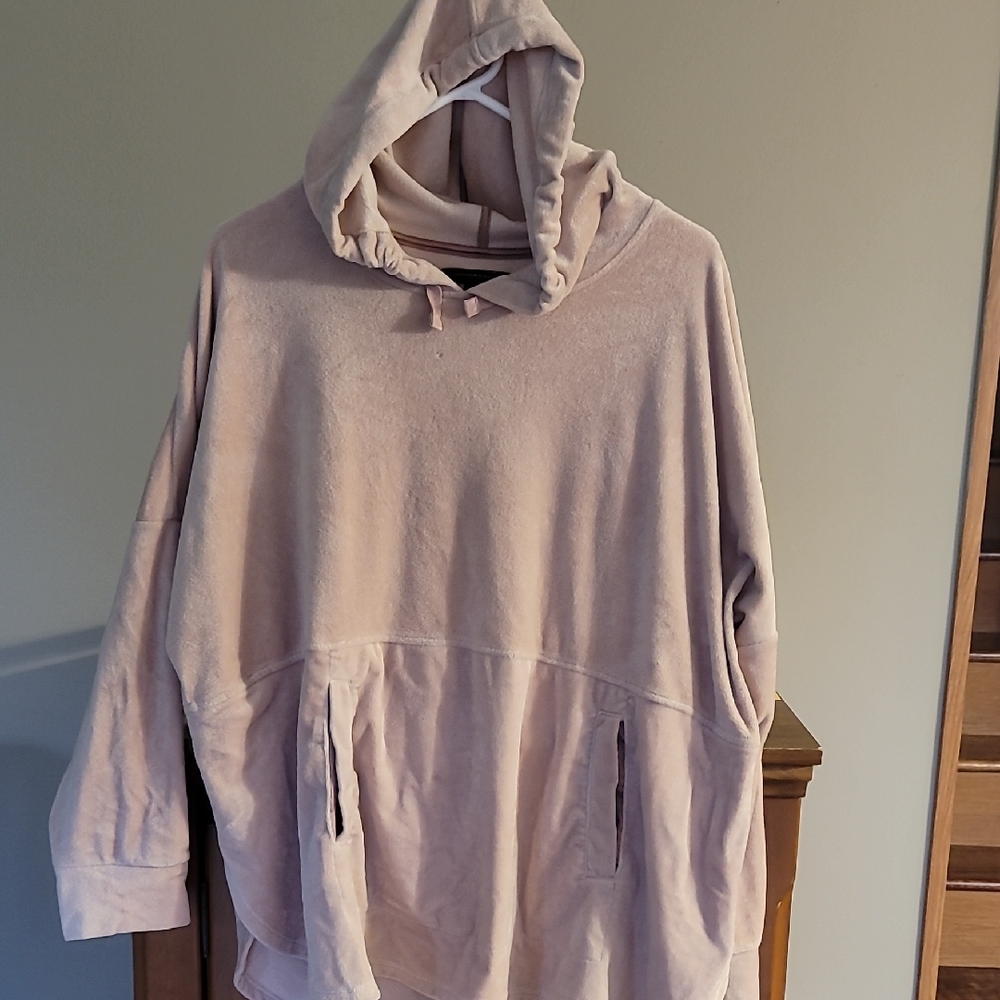 Donna Karan Velour Lounge Top Pink Size XL